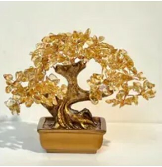 [S] GEMZ & CO HLCT ZHAO CAI TREE, HIGH END CITRINE, W4 (W4)