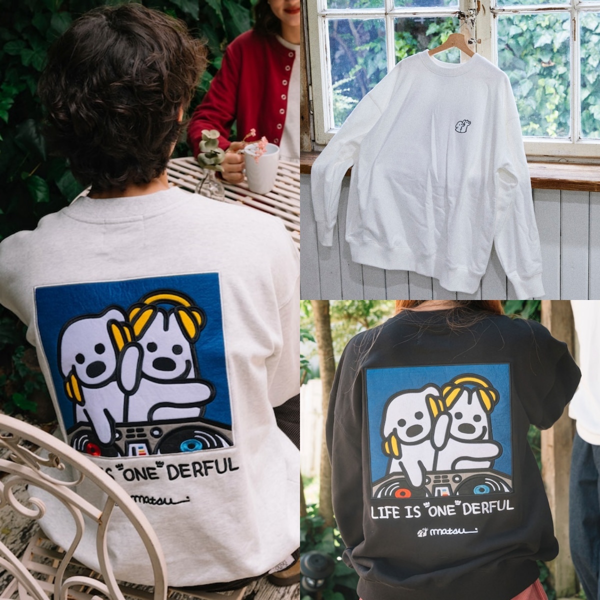 限時特價預購┃聯名 Matsui × FREAK'S STORE 松井 DJ狗狗 刺繡 大學T