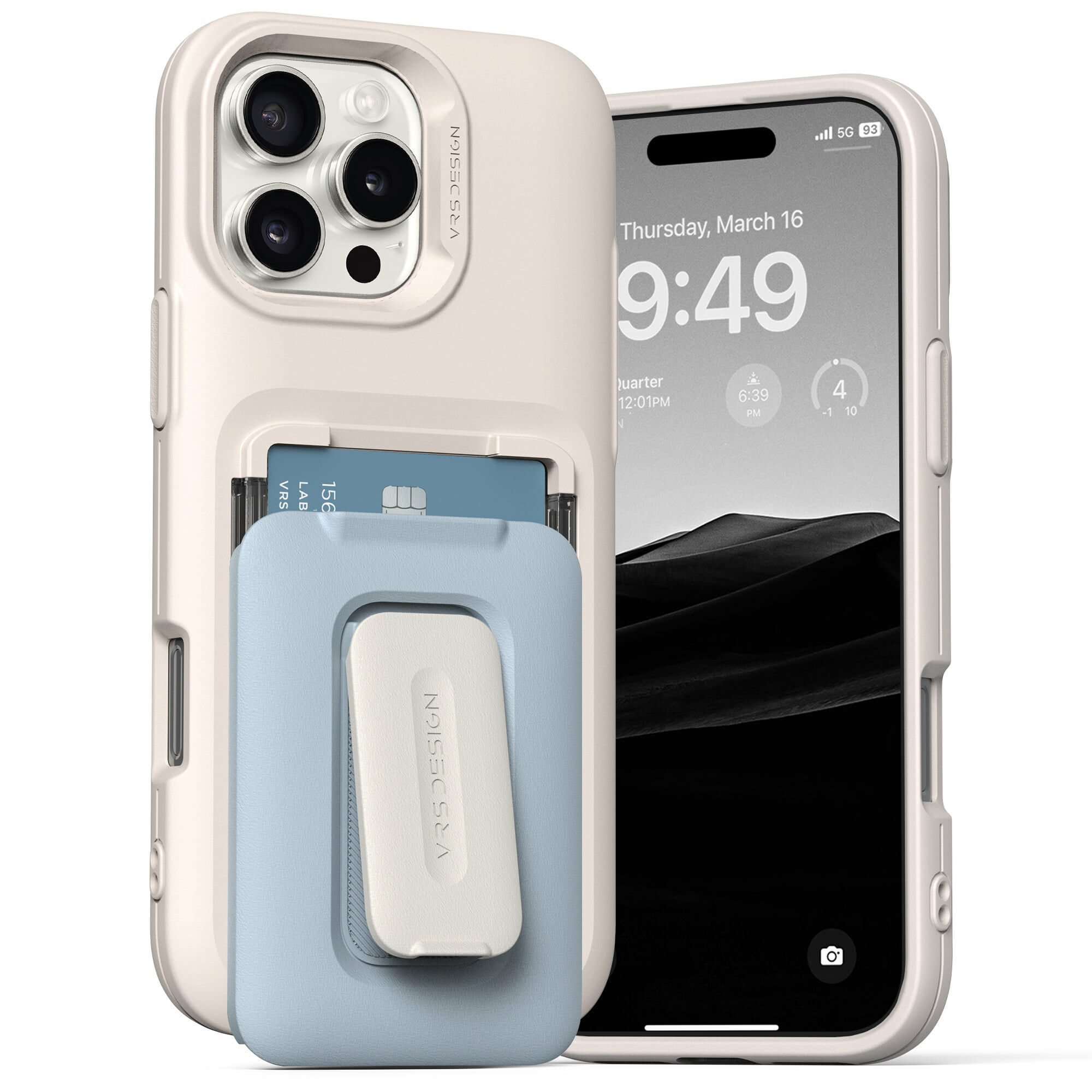 VRS Desgin - D-Wallet Orb - iPhone 16 Pro Max Case 高度防撞鏡頭保護插卡槽支架手機殼