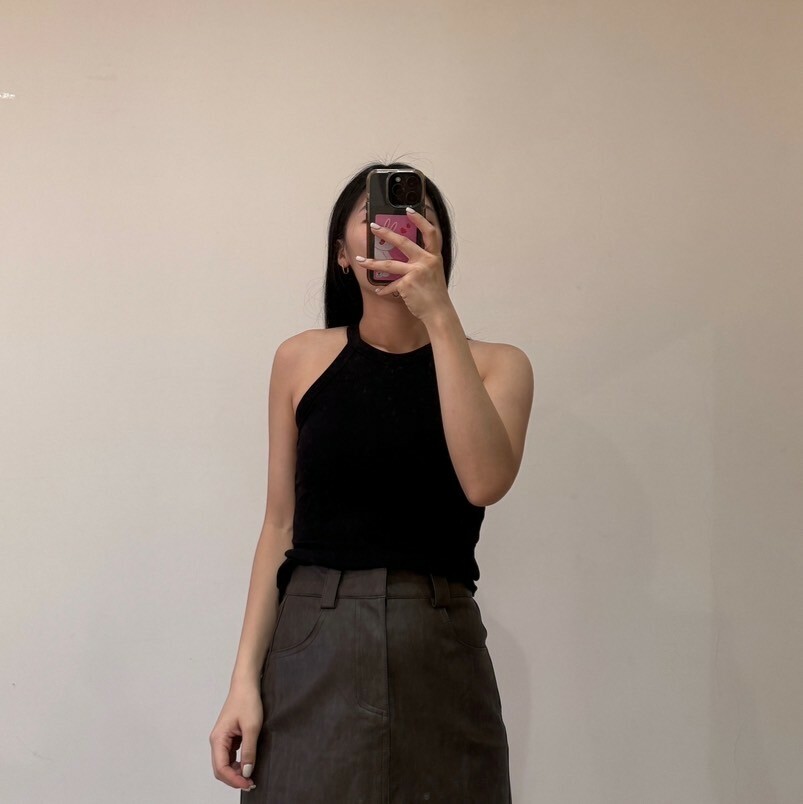 長版的辣妹必妹削肩（bratop）（現貨）