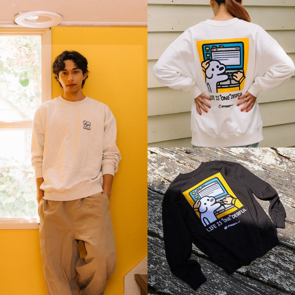 限時特價預購┃聯名 Matsui × FREAK'S STORE 松井 電腦狗狗 刺繡 大學T