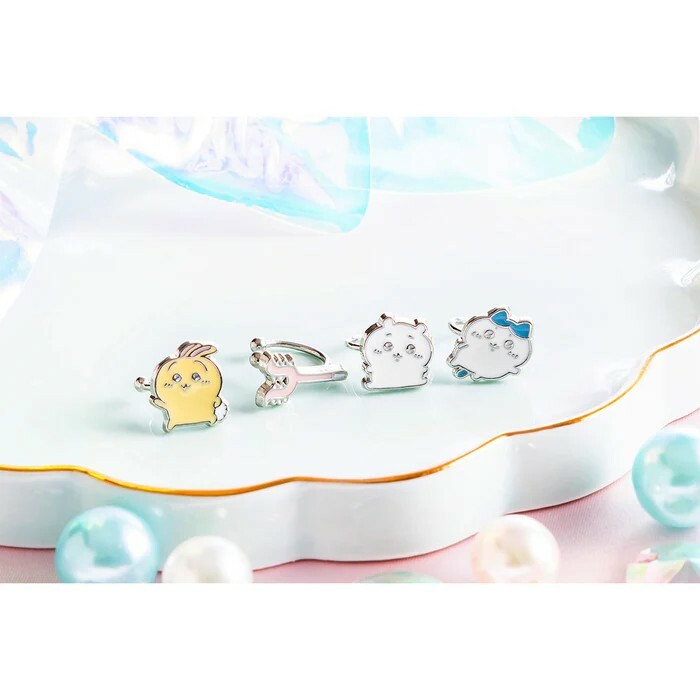 KTQ STORE ‧ 日本 Chiikawa 吉伊卡哇 耳夾 耳骨夾 四件組