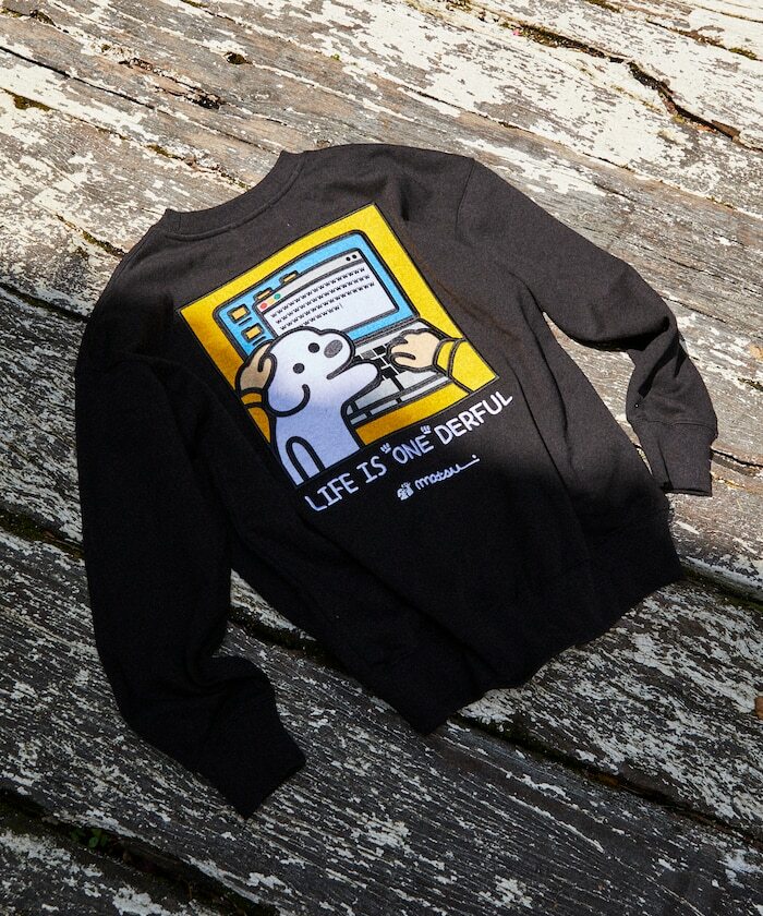 限時特價預購┃聯名 Matsui × FREAK'S STORE 松井 電腦狗狗 刺繡 大學T