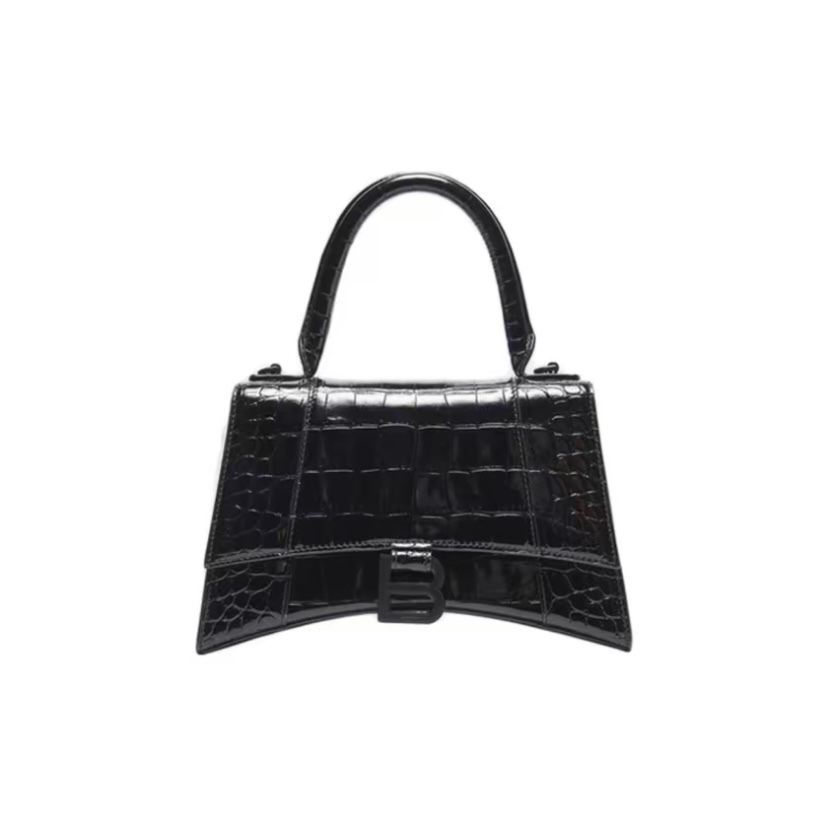 BALENCIAGA 鱷魚紋 壓花 小牛皮 加小型 手袋 手提包 沙漏包