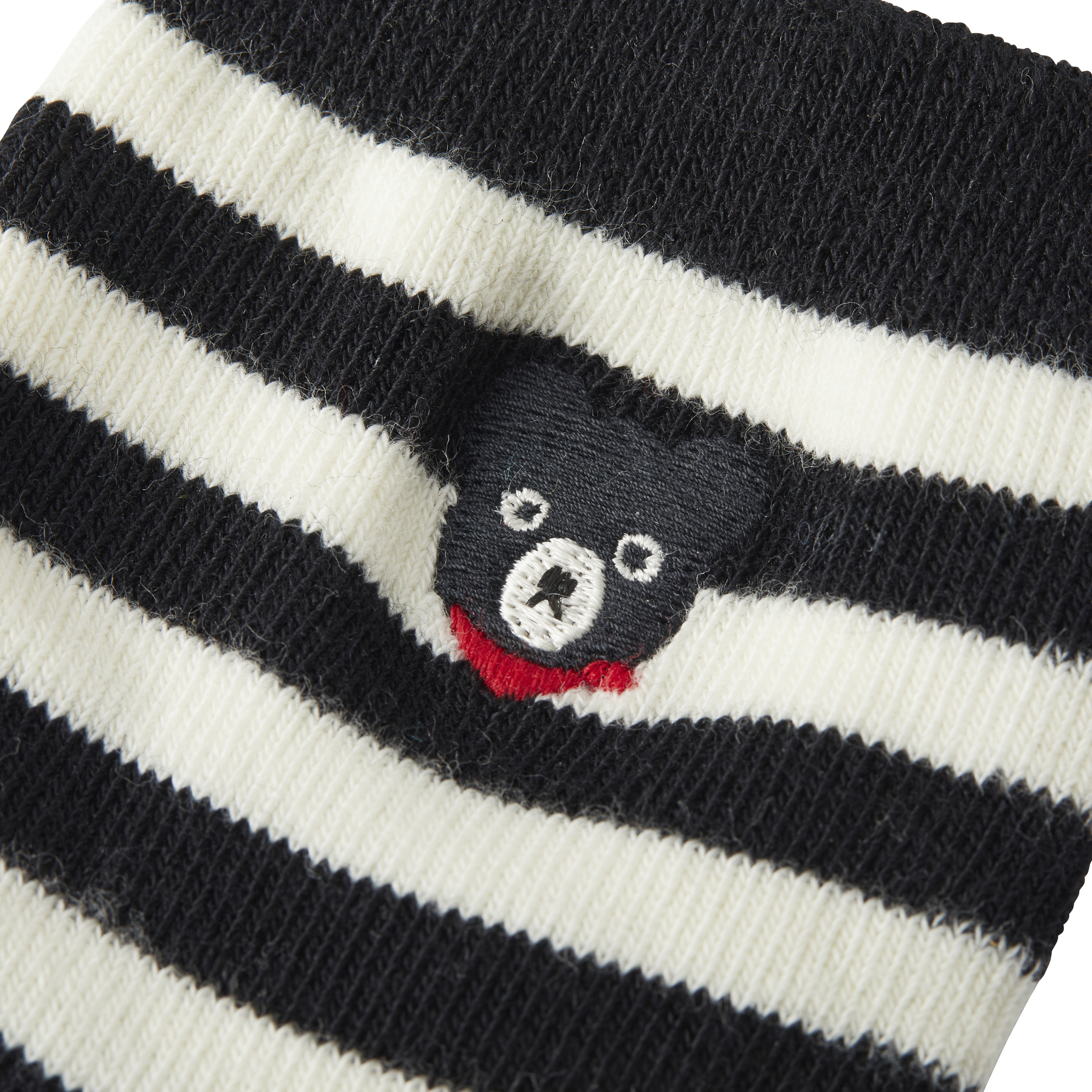 DOUBLE_B 雙色條紋襪-黃/黑/淺藍