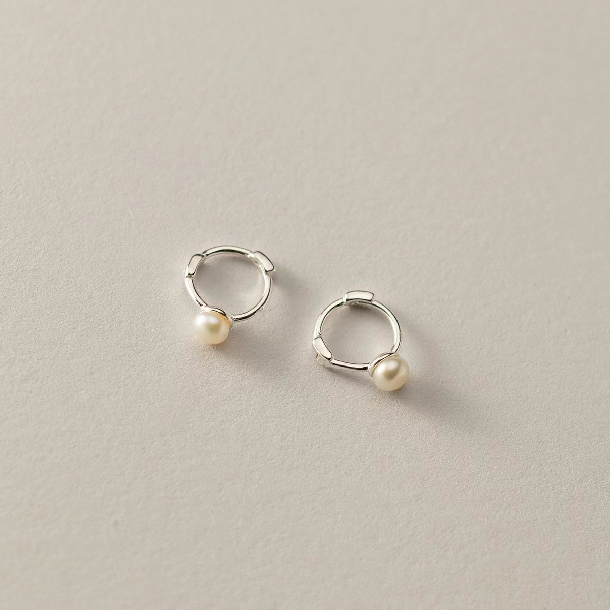 Z03珍珠純銀易扣