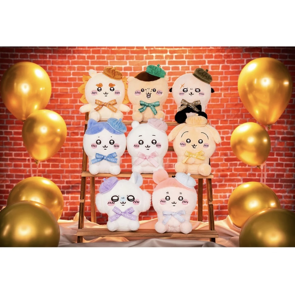 CHIIKAWA吉伊卡哇 東京紀念品 貝雷帽系列 坐姿玩偶 S娃