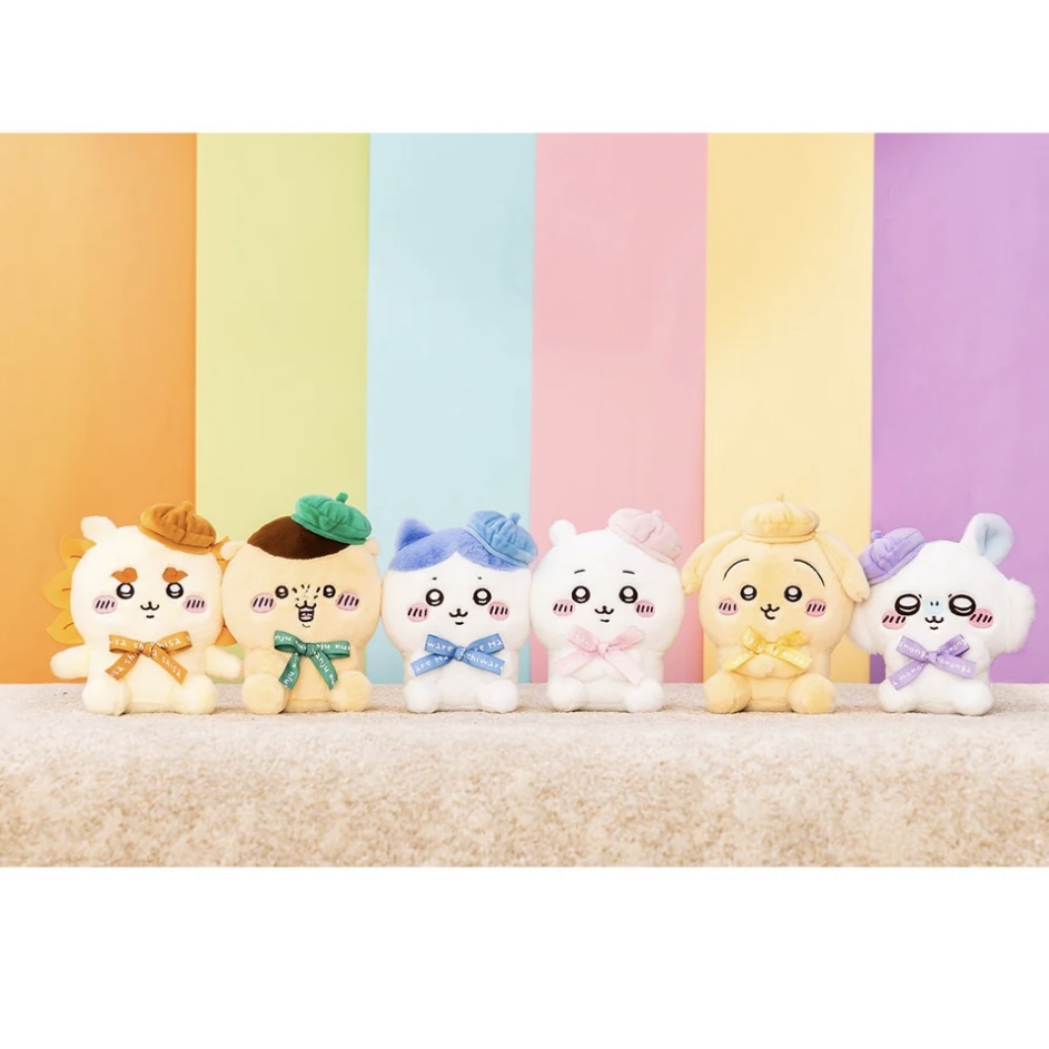 CHIIKAWA吉伊卡哇 東京紀念品 貝雷帽系列 坐姿玩偶 S娃