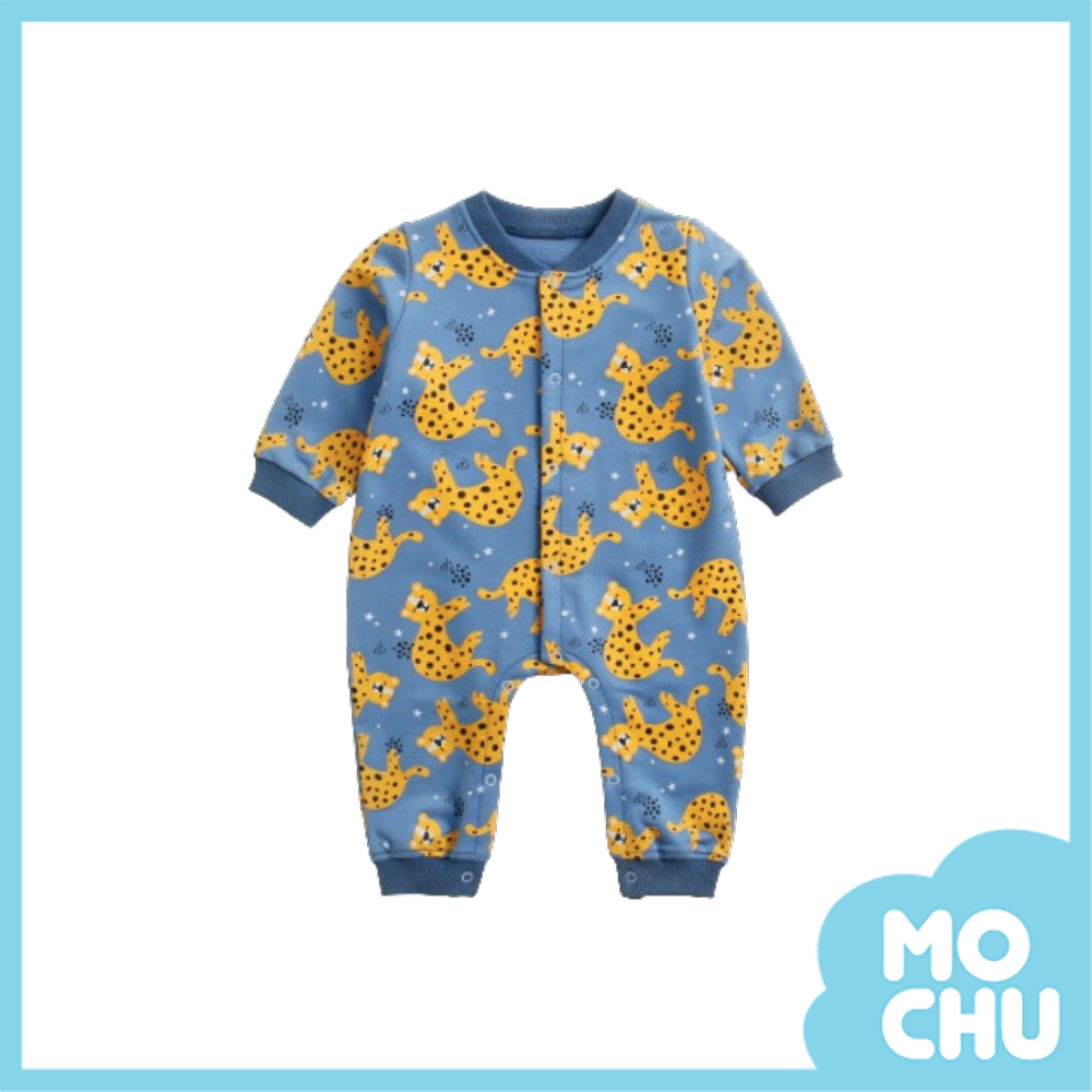 斑紋獵豹長袖連身衣