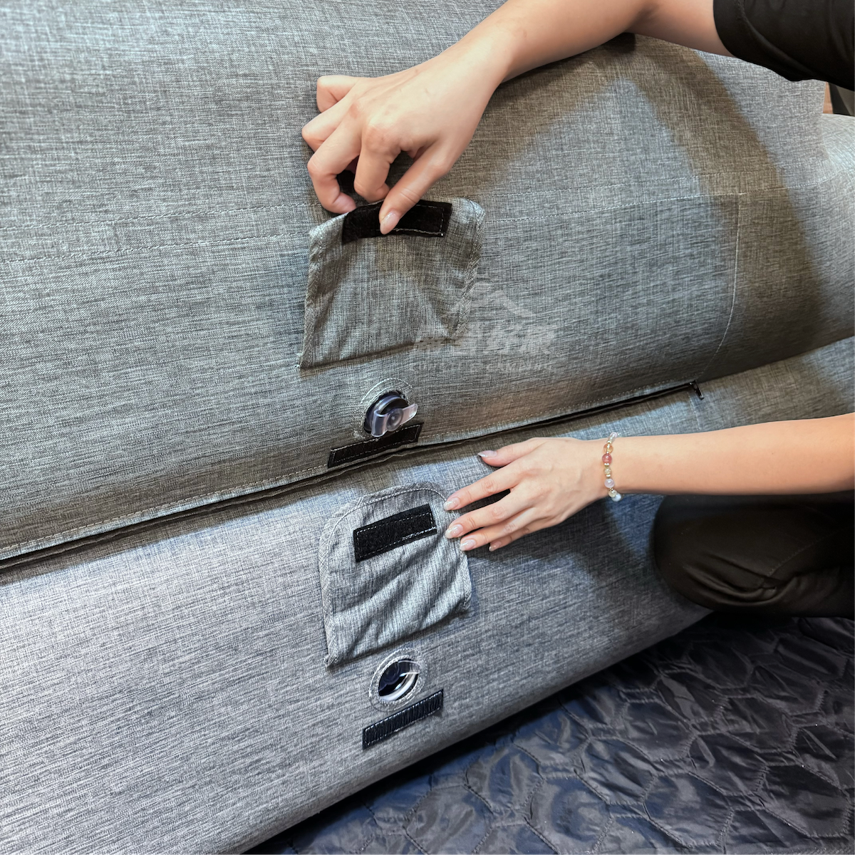 【野峰】便攜式充氣雙人沙發 D-F2-1