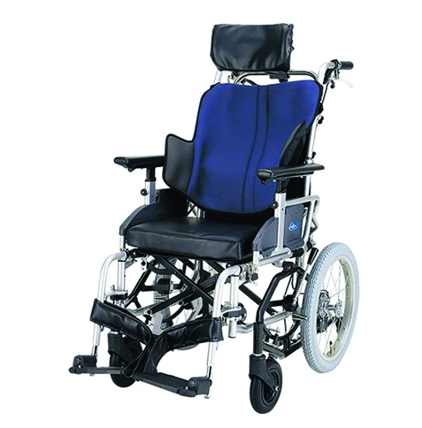 日本【Nissin】座王NAH-F5高背後躺型輪椅(細輪)