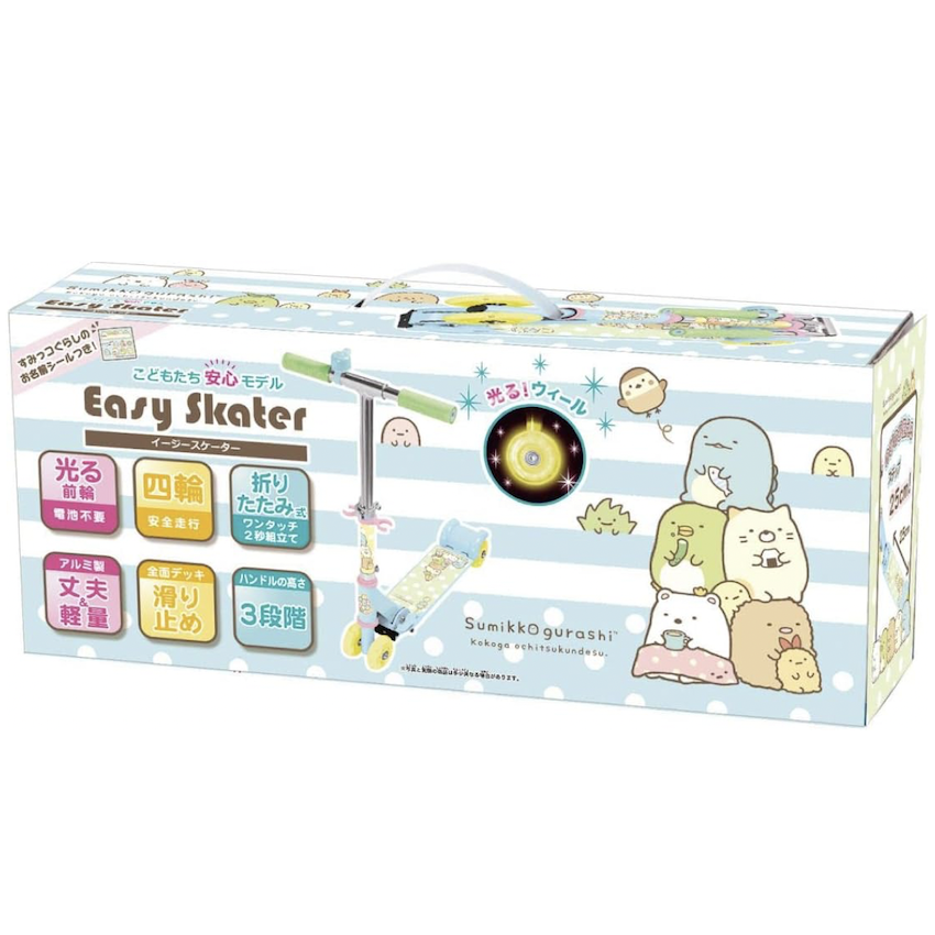 日本 Easy Skater 可摺合閃燈滑板車 - 角落生物