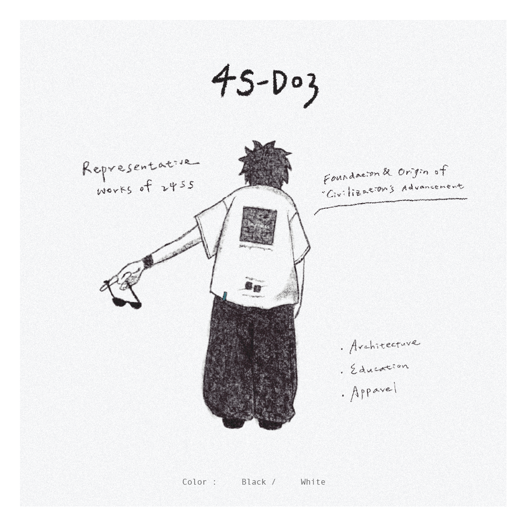 『 Pre-Sale 』DRiFTNESS｜ 4S-D03 “Foundation & Symbol Of Advancement” Graphic Tee