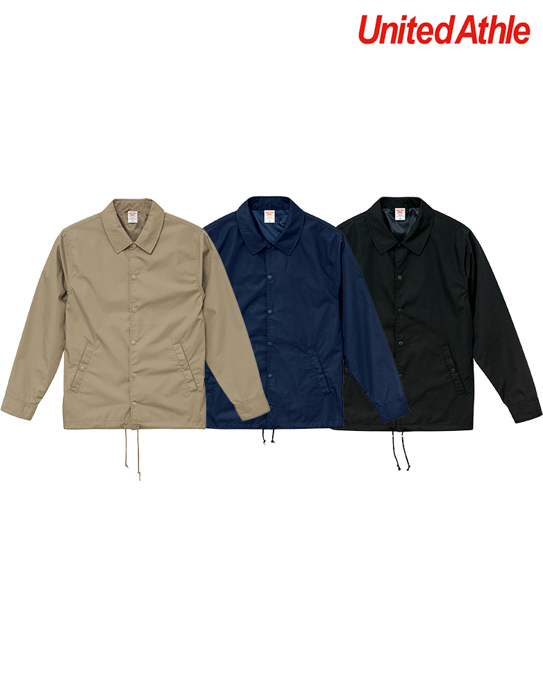 日本授權United Athle 7448-01 T/C防潑水防風教練外套