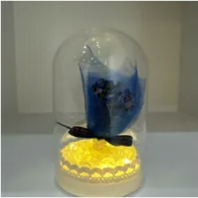 [S] GEMZ & CO BFG MINI DOME BOUQUET WITH FAIRY LIGHTS, LAPIS LAZULI, X477 (X477)