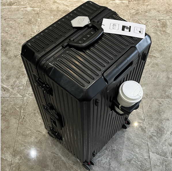 Hotly recommended 20-inch fat suitcase: large-capacity multi-functional aluminum frame box (upgraded 8-corner protection and USB power supply)