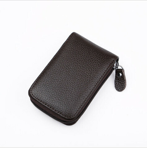 Hot Recommendation [Brown] RFID Security NFC Card Holder | Prevent shopping card theft, anti-theft, travel, tourism