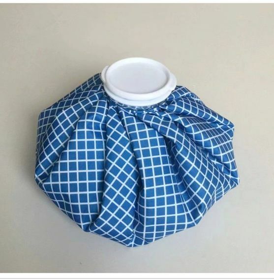 New professional physical cold and hot compress cute ice pack multi-purpose hot and cold universal pack (blue plaid) 11 inches