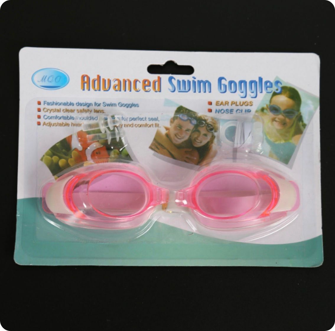 New waterproof and anti-fog high-definition adult and children swimming goggles (pink)