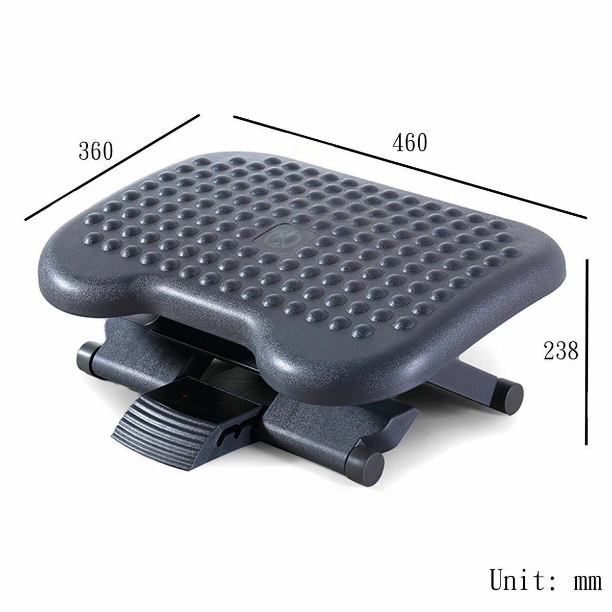 Popular ergonomic computer-adjustable footrest, three-section angle adjustment, massage beads, improved sitting posture, heightening footrest, footrest, foot pad, office
