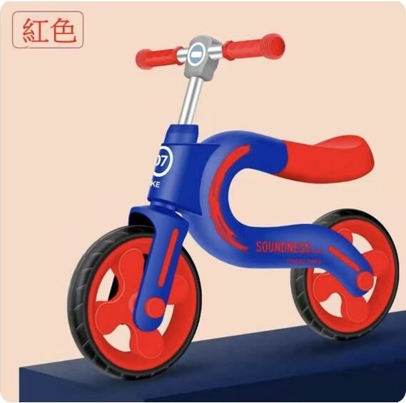 Popular children's four-wheel balance car, scooter and walker (red) suitable for 2-6 years old