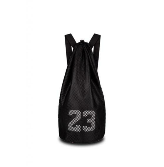 Hot Recommended Sports and Fitness Training Backpack Basketball Backpack Football Storage Bag (Black - Large) 26-55cm