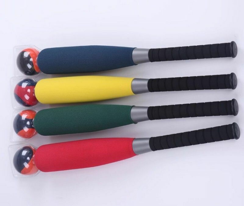 熱推加重泡棉棒-NBR黃色棒球棒61cm+球