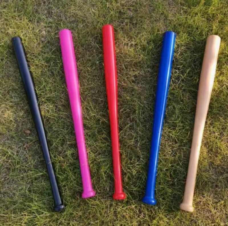 熱推全壘打實木棒球棍64CM-【黑/粉/紅/藍/原色-橡木棒】(發貨1個-顏色隨機)