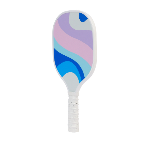 Hot recommendation [wooden racket] single racket + bubble bag [model 201] (pink wavy pattern, 40cm*20cm)