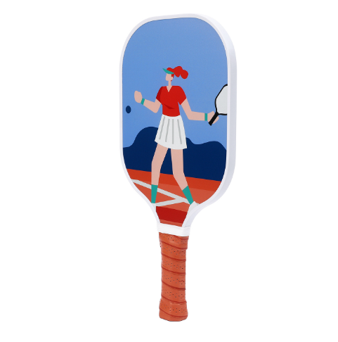 Hot recommendation [fiberglass] single racket + bubble bag [Model 210] (blue + character, 40cm*20cm)