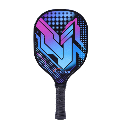Hot recommendation [wooden racket] single racket + bubble bag [model 203] (blue and purple picture, 40cm*20cm)