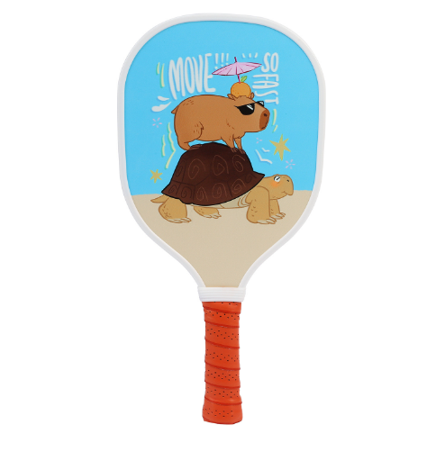 Popular poplar single pickleball racket (blue, 40cm*20cm)
