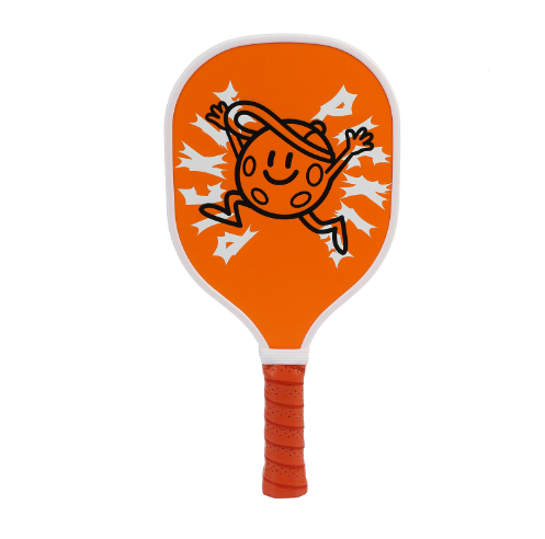 Popular poplar single pickleball racket (orange, 40cm*20cm)