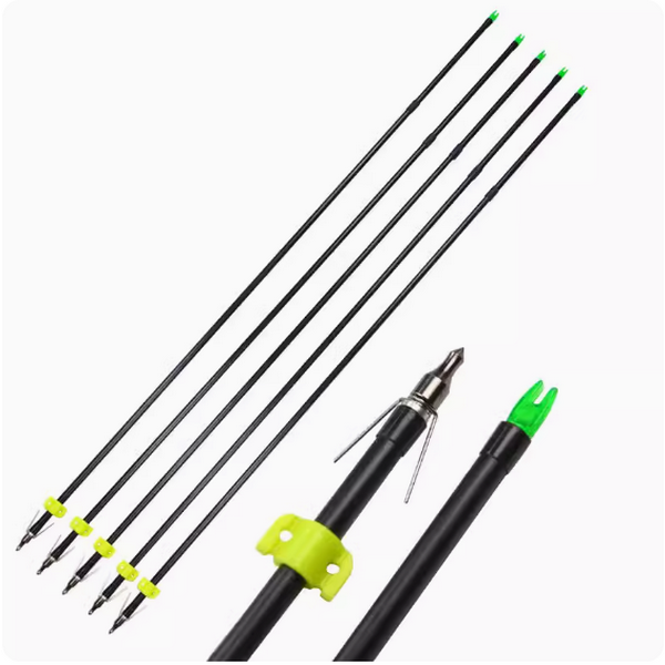 Hot push bow and arrow fish shooting artifact accessories (5 hollow fish arrows)