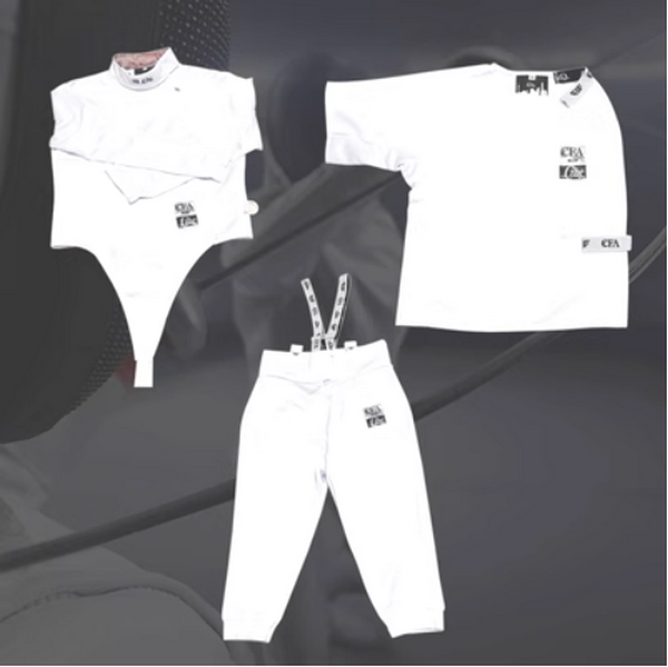 Hot recommended fencing uniform (new regulation 450N three-piece suit [left hand]) (size 30-60) (please contact customer service to confirm the delivery size after placing the order)