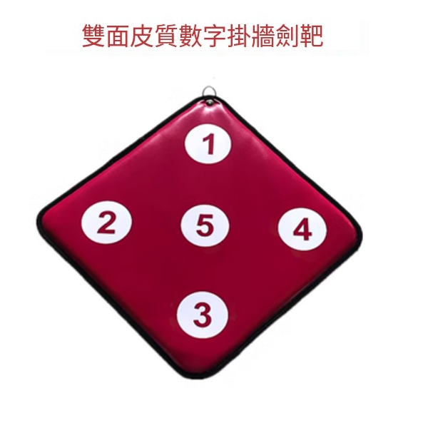 Hotly recommended fencing target (red number double-sided leather target)