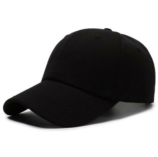 New simple Korean style sun protection baseball cap sun visor peaked cap (black)