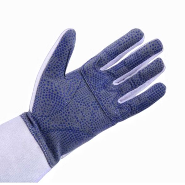 New fencing gloves (new blue flower epee non-slip competition gloves left hand) (size XXS-XXXL) (please contact customer service to confirm the delivery size after placing the order)