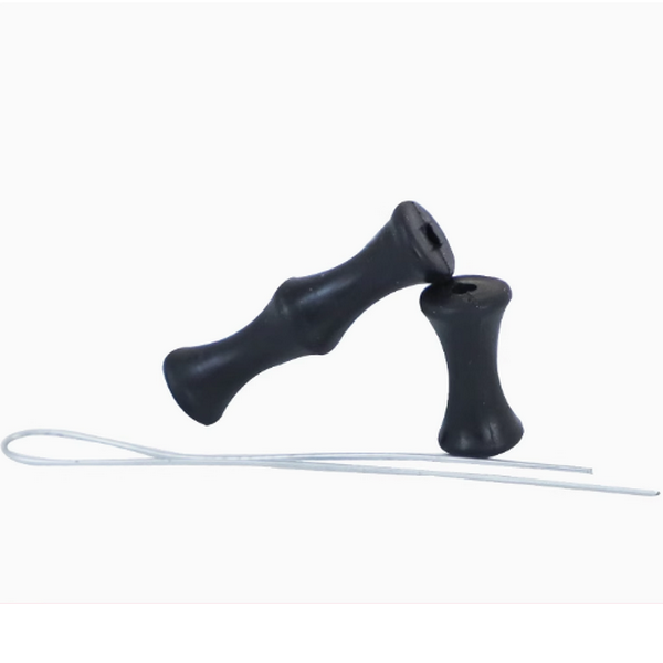 New recurve bow shooting assembly (silicone finger guard, black)