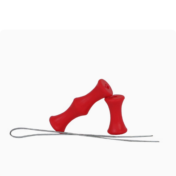 New recurve bow shooting device (silicone finger guard, red)