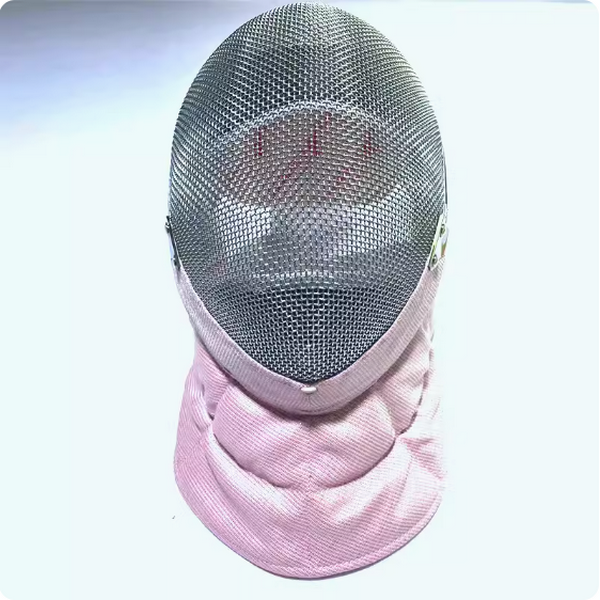 New fencing mask (1800N removable and washable fencing mask [pink brim]) (sizes XS-XL) (please contact customer service to confirm the delivery size after placing the order)