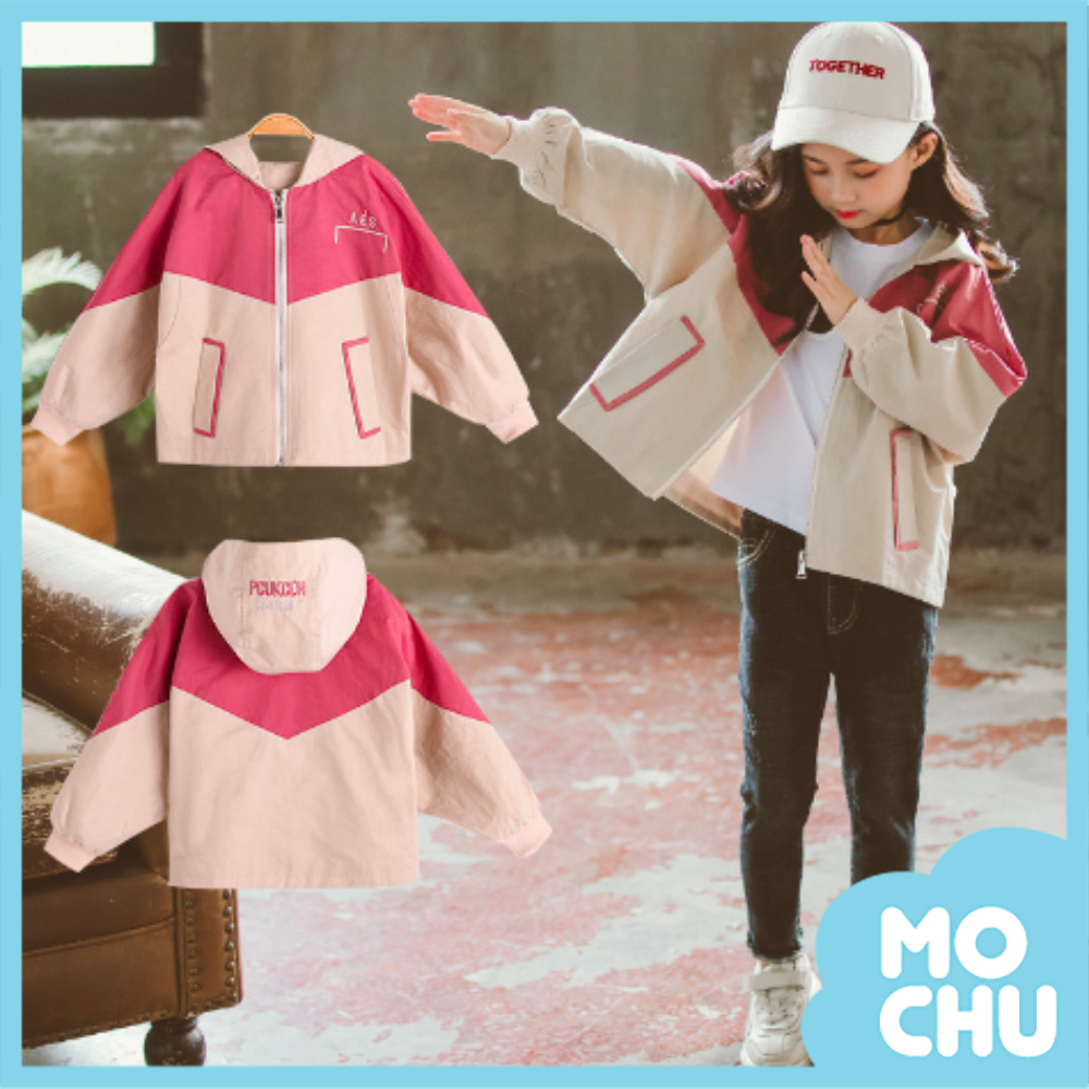 拼色短版刺繡夾克(二色)