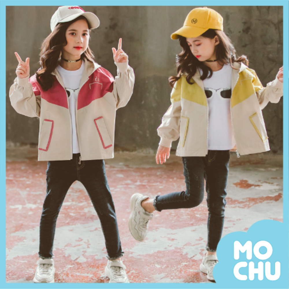 拼色短版刺繡夾克(二色)