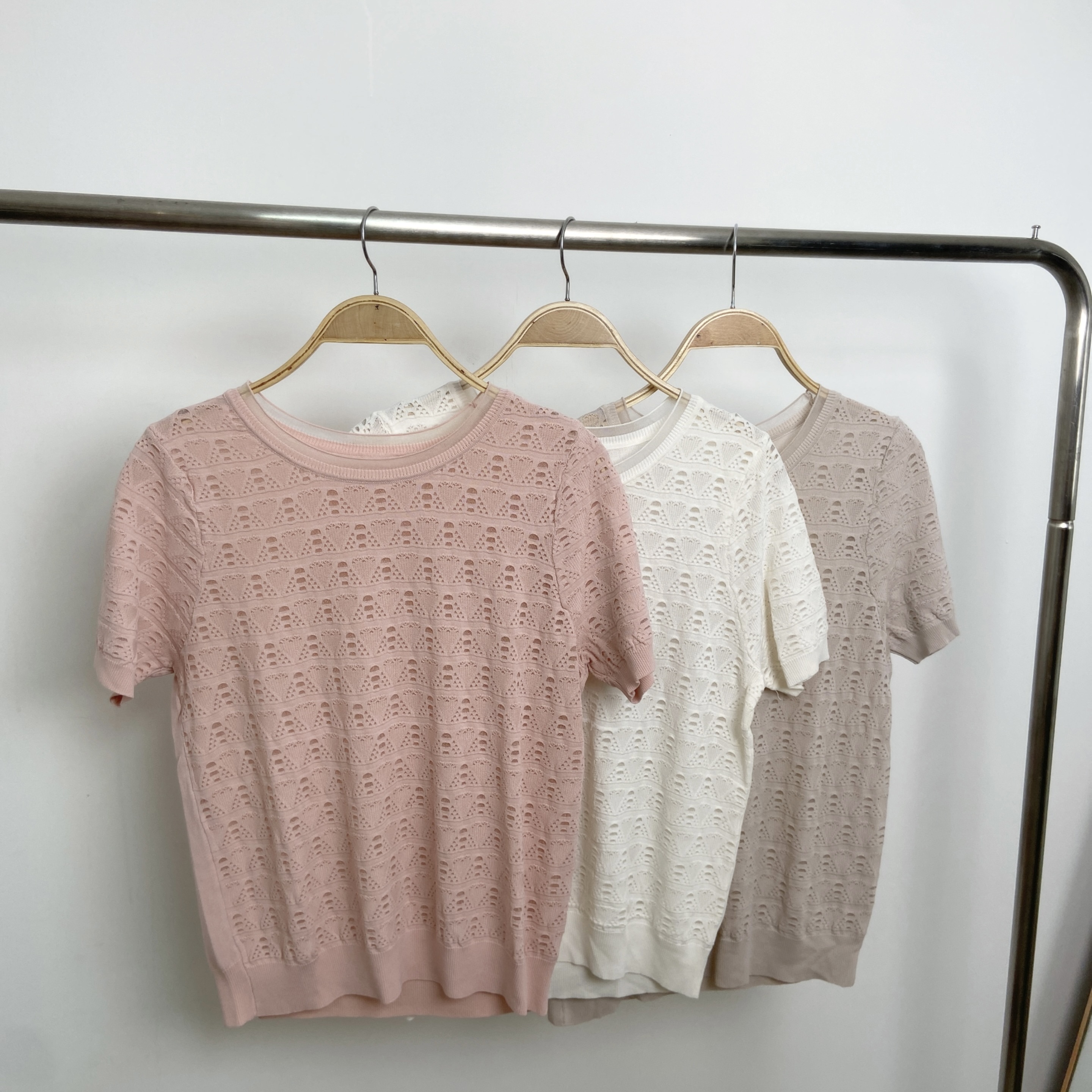 全通花彈性冰絲針織TOP (P12-P16)