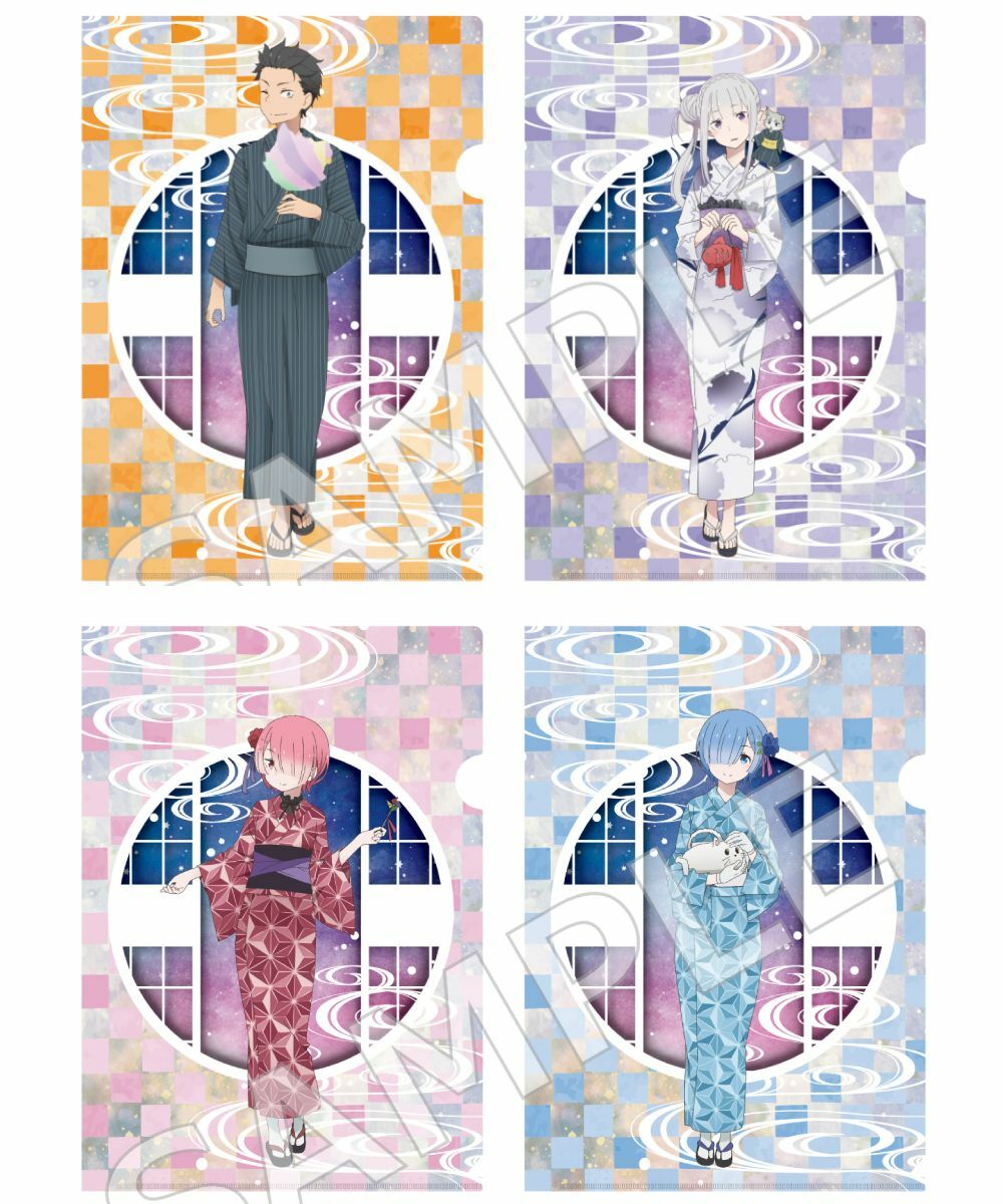 預購-「Re:從零開始的異世界生活」 A4 File夾套組 七夕ver. 系列【日本進口精品】