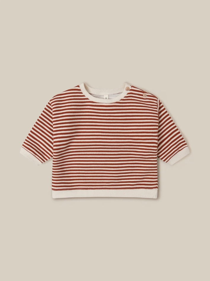 【預購】ORGANIC ZOO - Paprika Stripes Sweatshirt