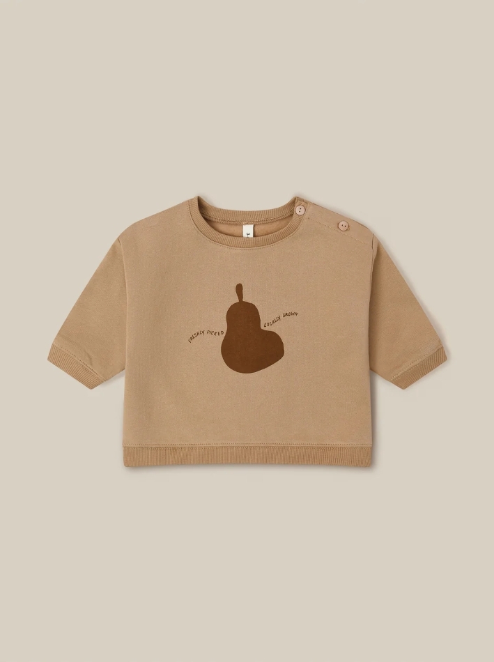 【預購】ORGANIC ZOO - Pear Slogan Sweatshirt