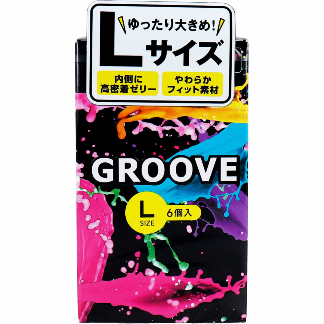 岡本 GROOVE 加潤貼身 大碼 6 片裝 乳膠安全套