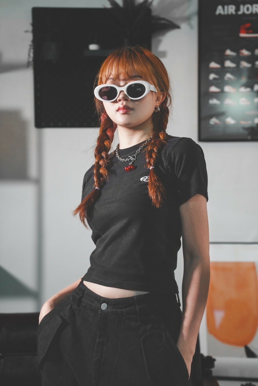 【Focus Store】現貨秒發 EGO FETCH Cotton T-shirt 黑色/白色/灰色 女生短版上衣 PH1-23SSTTE0033