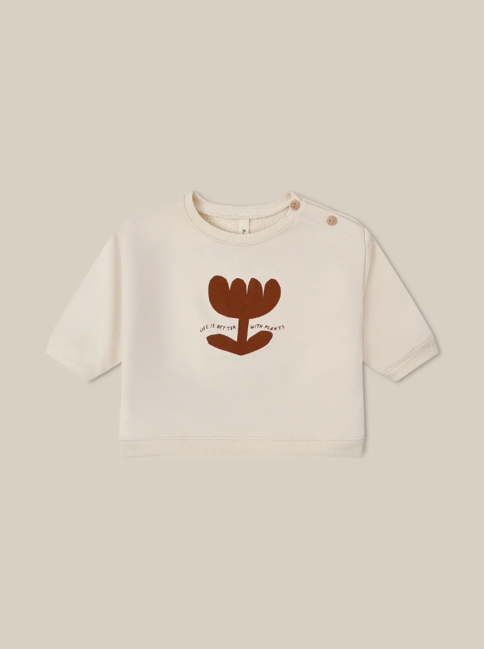 【預購】ORGANIC ZOO - Plant Slogan Sweatshirt